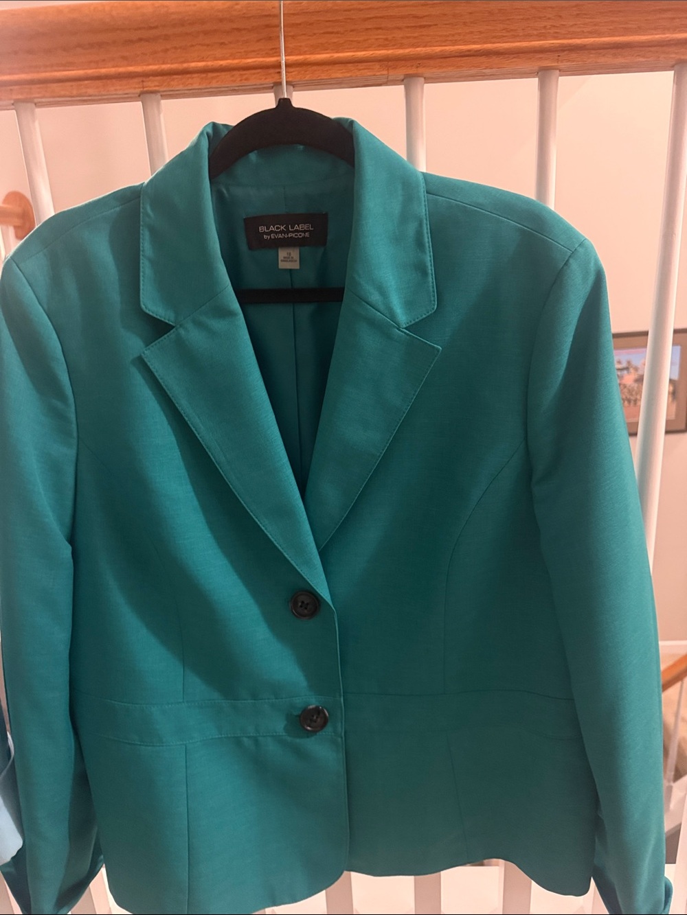 Black Label Teal-Blue Women's Tailored Blazer